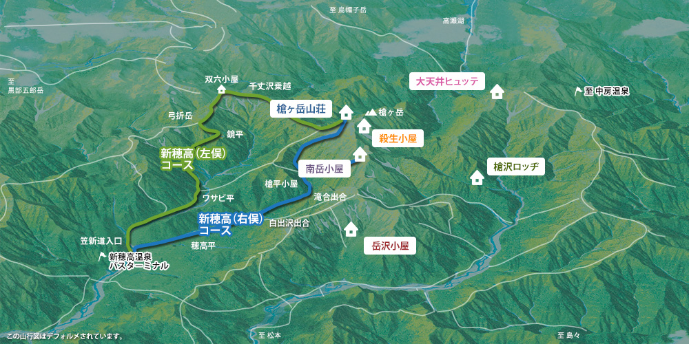 新穂高コース（右俣・左俣）