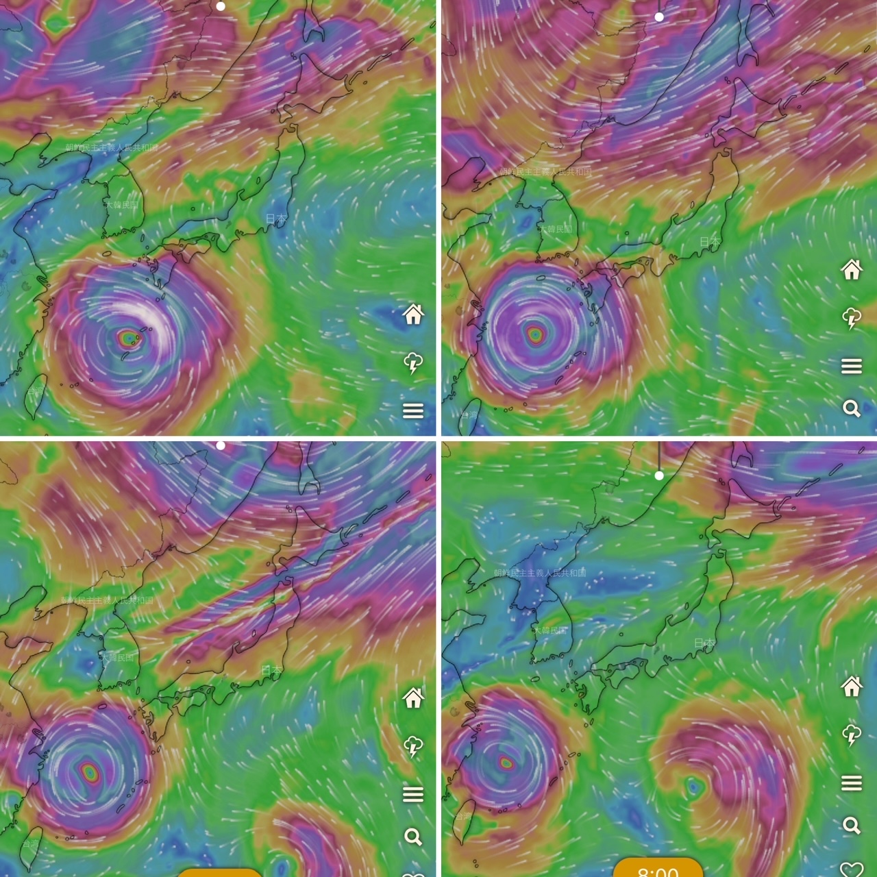 台風、二つの予測パターン | 槍沢ロッヂ | 槍ヶ岳山荘グループ