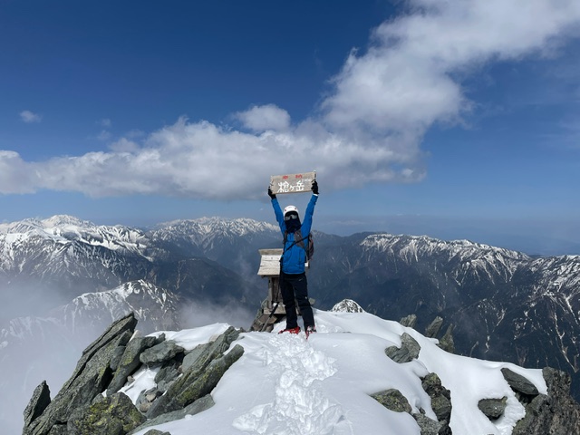 2026.04.25 槍ヶ岳山頂にて